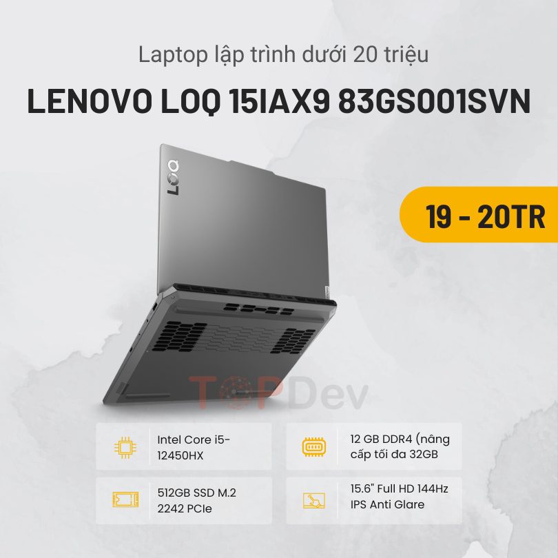 laptop cho sinh viên công nghệ thông tin dưới 20 triệu đồng