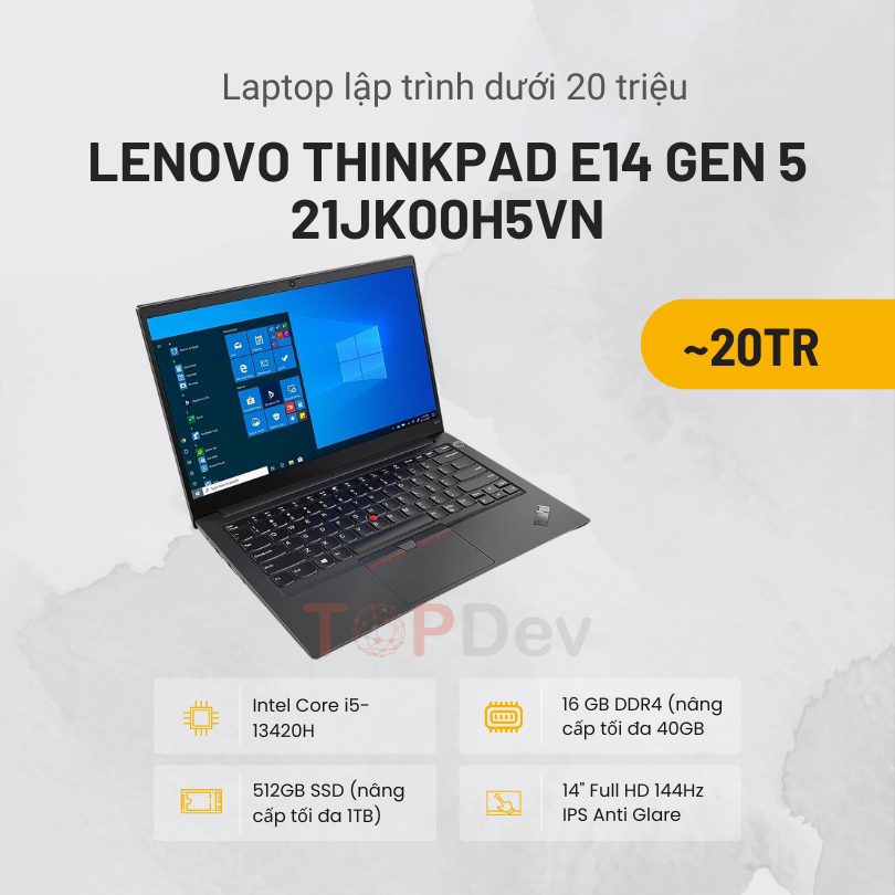 laptop lập trình 20 triệu