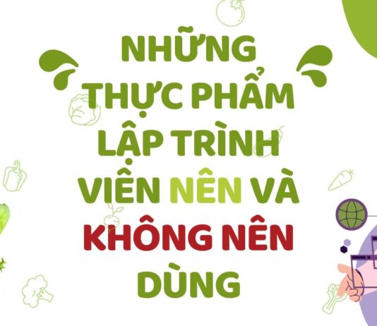 Những thực phẩm lập trình viên nên và không nên ăn